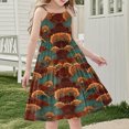 thumbnail image 7 of 5-6 Years Girls Dresses Sleeveless Kids Summer Cotton Festival A Line Swing Dress Casual Round Neck Dresses for Girls 3-14 Years, 7 of 7