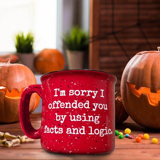 Tazas Taza de café divertida, Calabazas, hojas y otoño Taza de gres, Taza de café de cerámica de 15 oz, Taza única de mujer sarcástica
