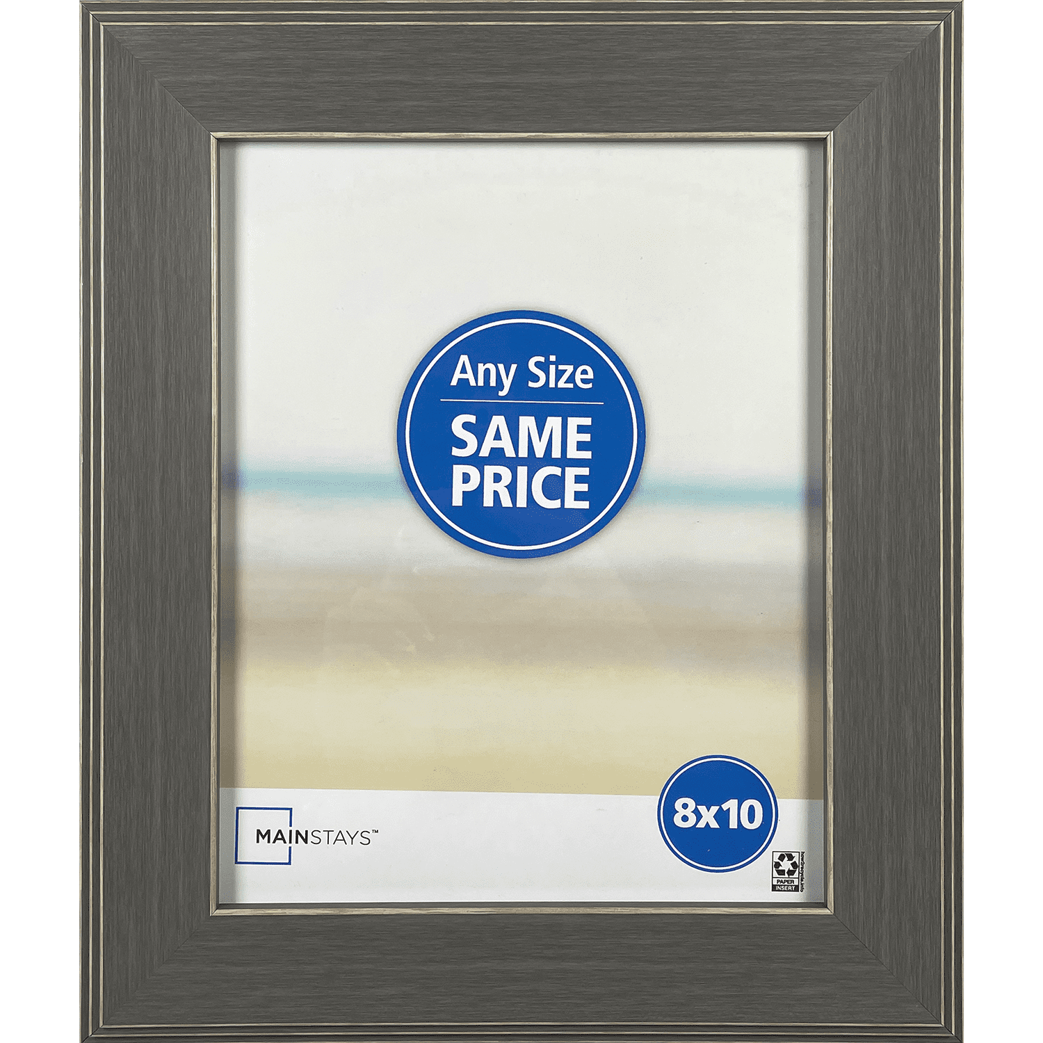 Mainstays 8x10 Step Gray Tabletop Picture Frame