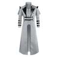 thumbnail image 1 of Halloween Costume Dress Midcentury Gothic Steampunk Tailcoat Jacket Black Brocade Coat, 1 of 3