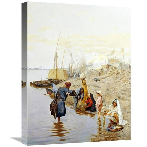 22 in. At the Waters Edge Art Print - Charles Wilda