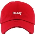 thumbnail image 2 of Daddy Dad Hat Vintage Distressed Cotton Adjustable Baseball Cap, 2 of 4