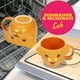 thumbnail image 4 of Taza de café de cerámica bonita de 470 ml de ToCooto Lion, color amarillo, 4 of 8