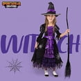 thumbnail image 2 of Conjunto de Disfraz de bruja Spooktacular Creations Fairytale Witch de lujo para niñas M, 2 of 3