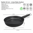 thumbnail image 2 of Sarten HUDSON 24cm Aluminio Antiadherente Mango Soft Touch, 2 of 8