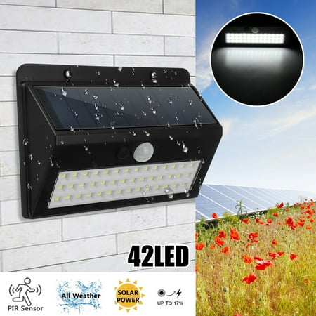 Waterproof 42 Led Solar Powered Pir Motion Sensor Wall Light Ultra Waterproof 42 Led Solar Powered Pir
