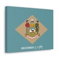 thumbnail image 2 of Delaware State Flag Canvas Vibrant Wall Art Unframed Home Decor, 2 of 13