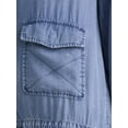 thumbnail image 5 of Time and Tru Women's Chambray Utility Jacket, Sizes XS-XXXL, 5 of 5