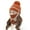 Caramel, variant on 3Pcs/Set Women Winter Woolen Knitted Fluffy Ball Beanie Cap Warm Mask Neck Scarf