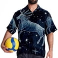 thumbnail image 4 of Virgo Constellation Men's Short Sleeve Poplin Shirt, Casual Printed Button Down Summer Beach Shirt - Unisex, 4 of 6