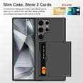 thumbnail image 3 of for Samsung Galaxy S24 Ultra Case with Screen Protector [Not-Yellowing] Samsung Galaxy S24 Ultra Phone Case Wallet Card Holder Shockproof Phone Case for Samsung S24 Ultra 6.8 inch Black, 3 of 14