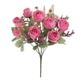 thumbnail image 1 of Ramo de Rosas y Peonías Artificiales de Seda para Decoración de Bodas En El Hogar – Guía de Viaje Portátil para Decoración de Pared, 1 of 7