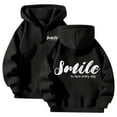 thumbnail image 2 of Casual Sweatshirt for Women Oversized Hoodie Womens Zip Up Daily Women's Pullover Bow Print Comfortable Lined Jacket For Wear With Jeans In Spring Fall Winter, 2 of 4