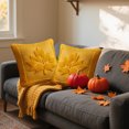 thumbnail image 4 of NWOKYZGH Halloween Plush Pillow Covers 17x17 Set of 2 Maple Leaves Embroidery Throw Pillow Covers Farmhouse Thanksgiving Home Decor Cushion Covers for Couch Sofa Bed, 4 of 6