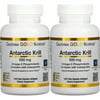 Antarctic Krill Oil, Ultra-High Omega-3 with Astaxanthin, Natural Strawberry & Lemon Flavor, Non GMO, Gluten Free, 500 mg, 120 Fish Gelatin Softgels, 2 Pack, California Gold Nutrition