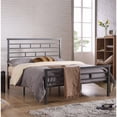 thumbnail image 2 of Hodedah Complete Metal Full Size Bed in Gray, 2 of 4