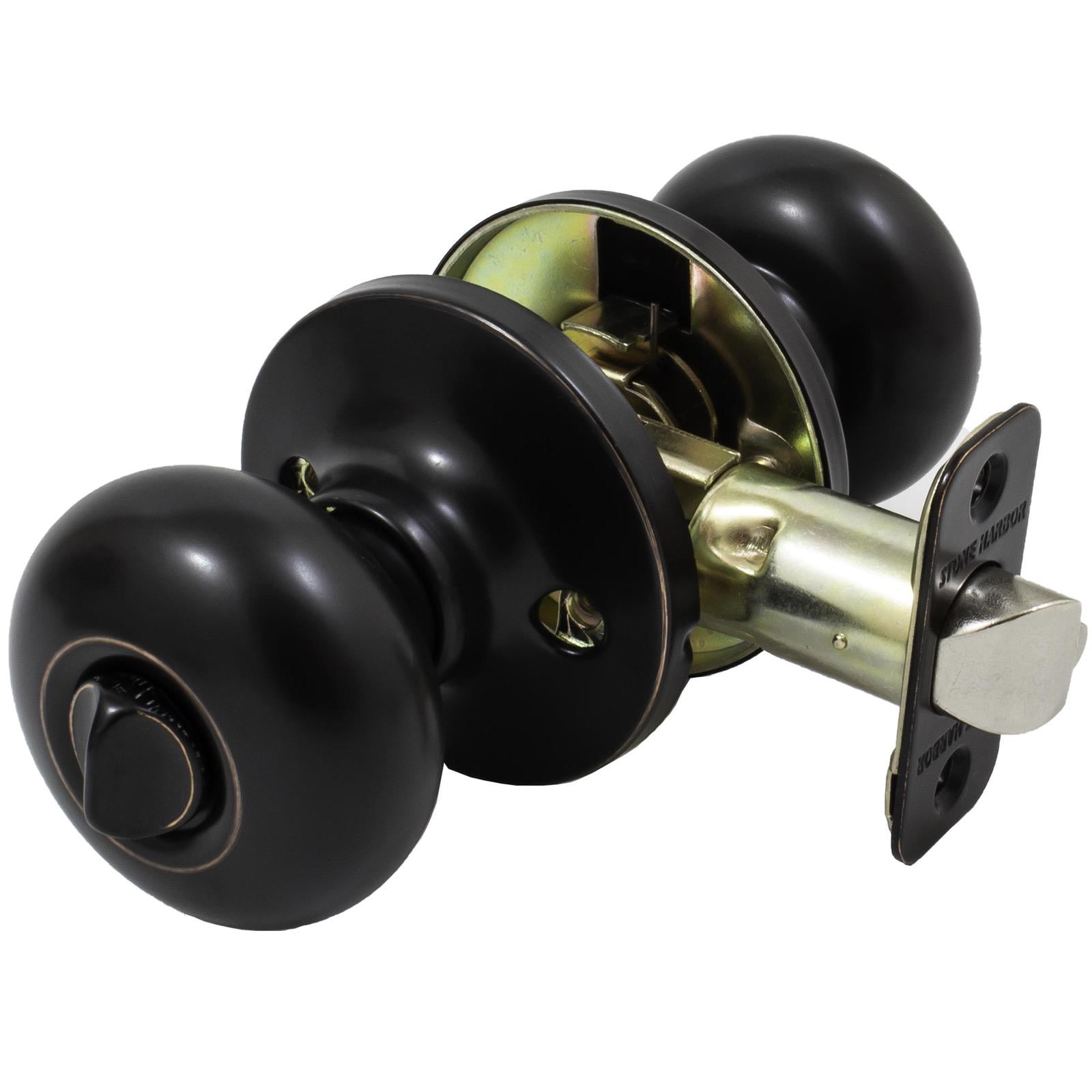 Highland Door Knob, Entry Latch, KW Keyway, Vintage Bronze by Stone Harbor Hardware
