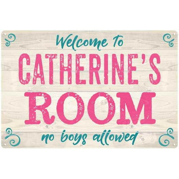 CATHERINE'S Room Kids Bedroom Sign Gift 8x12 Metal Sign 108120089198