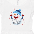 thumbnail image 3 of Inktastic Holiday Snowman Girls Baby Dress, 3 of 4