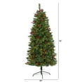 thumbnail image 4 of Nearly Natural 6ft Mixed Pine Christmas Tree w/ 250 Clear LED Lights, 4 of 8
