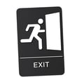 thumbnail image 2 of WLPZXP Exit Sign with Braille Decal 9 x 6 inch Graphical Symbol Emergency Exit Sign for, 2 of 9