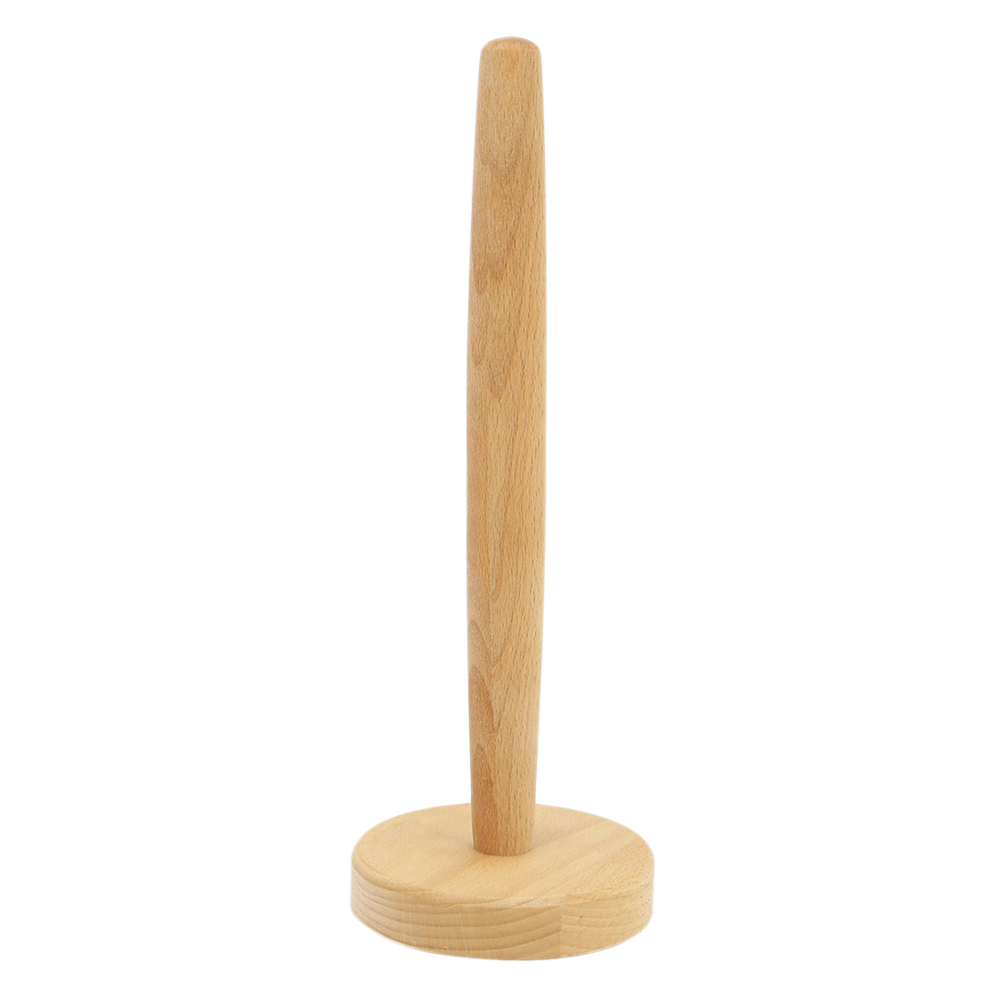 Beech Wooden Vertical Stand Kitchen Paper Towel Toilet Tissue Holder