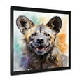 thumbnail image 2 of Designart "African Hyena Haven Hunt in Brown and Green" Animals Framed Wall Art Decor - Modern Brown Other Animals Bedroom Framed Canvas Wall Art, 2 of 6