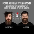 thumbnail image 3 of Beard Straightener for Men – 5-Temp Heated Beard Straightening Brush, Anti-Scald Electric Tool – Complete Men’s Grooming Kit: Foldable Comb, Beard Balm, Oil & Scissors, 3 of 7