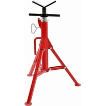 KOJEM V-Head Jack Stand Adjustable Height 28"-52" Folding Pipe Stand 2500 lbs Load Capacity Portable Steel Stability Stand