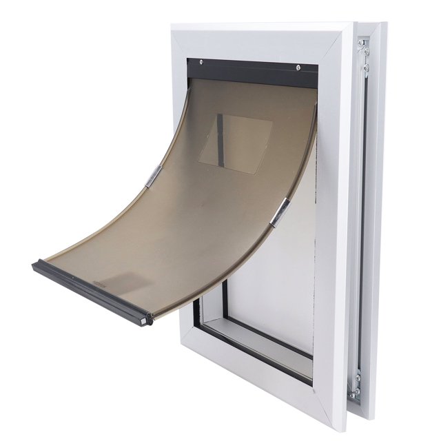 Porte pour Chien Verrouillable Solide avec Panneau Flexible Résistant aux UV Idéal pour Porte Intérieure et Extérieure pour Mur