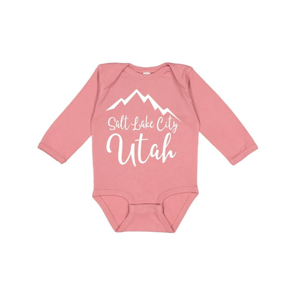 Inktastic Salt Lake City Utah Boys or Girls Long Sleeve Baby Bodysuit