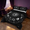 thumbnail image 3 of Homewish Twelve Constellations Full Size Comforter Sets, Boho Astrology Horoscope Bedding Comforter Set, Black Reversible 3 Pieces, 1 Comforter and 2 Pillowcases, 3 of 6