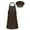Coffee, variant on CHICTRY Kids Boys Girls Adjustable Aprons and Chef Hat for Cooking Baking Painting White S