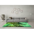 thumbnail image 3 of Ahgly Company Indoor Rectangle Oriental Green Industrial Area Rugs, 2' x 4', 3 of 4