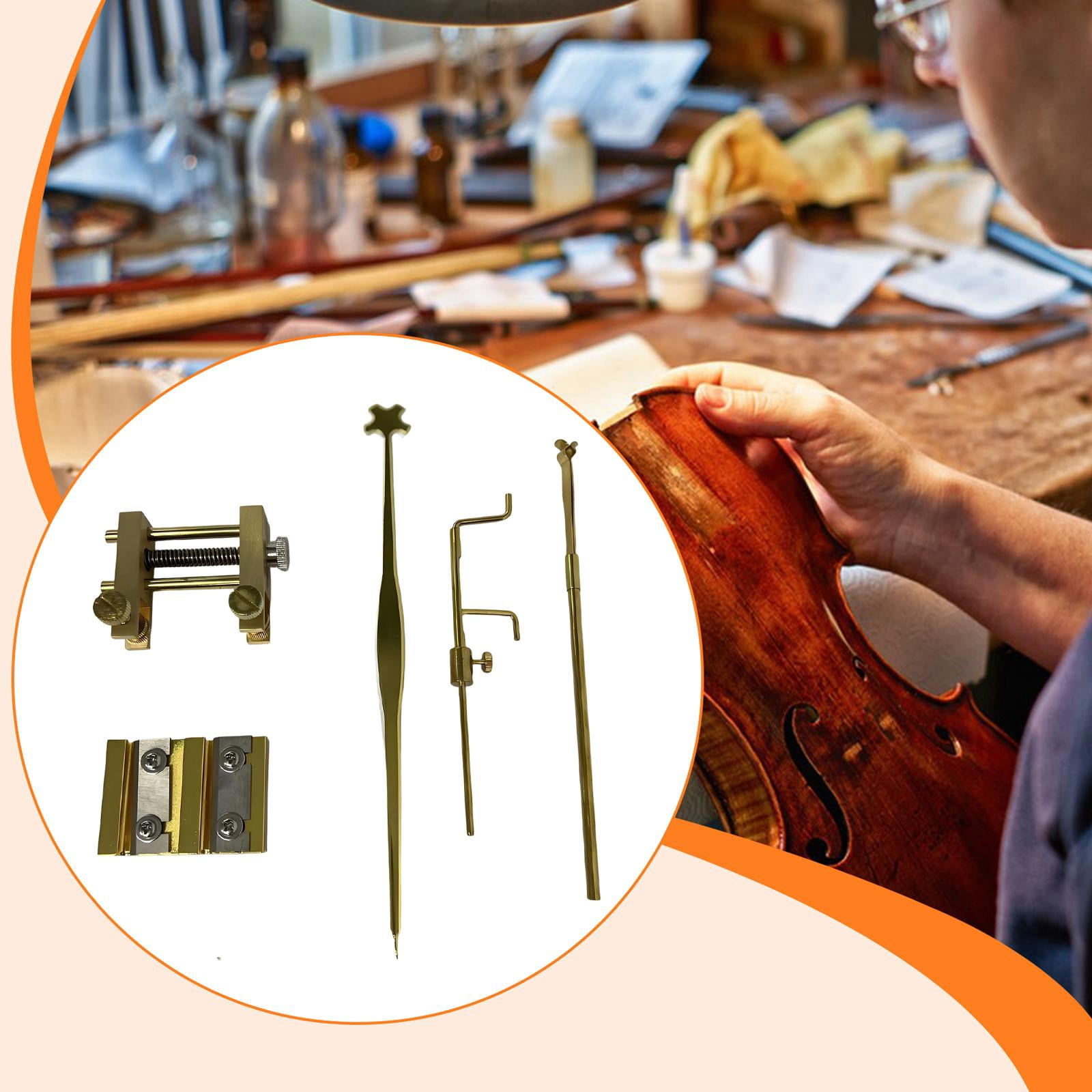 LeeQinersw 5Pcs Violin Sound Post Tools Installation Maintenance Luthier Tools Supplies