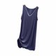 thumbnail image 4 of Camisón largo sin mangas con cuello en V para mujer, camisón holgado de talla grande, camisón de poliéster para mujer, 4 of 4