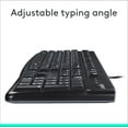 thumbnail image 6 of Logitech K120 Wired Keyboard for Windows, USB Plug-and-Play, Full-Size, Spill-Resistant, Curved Space Bar, Compatible with PC, Laptop, Black, 6 of 10