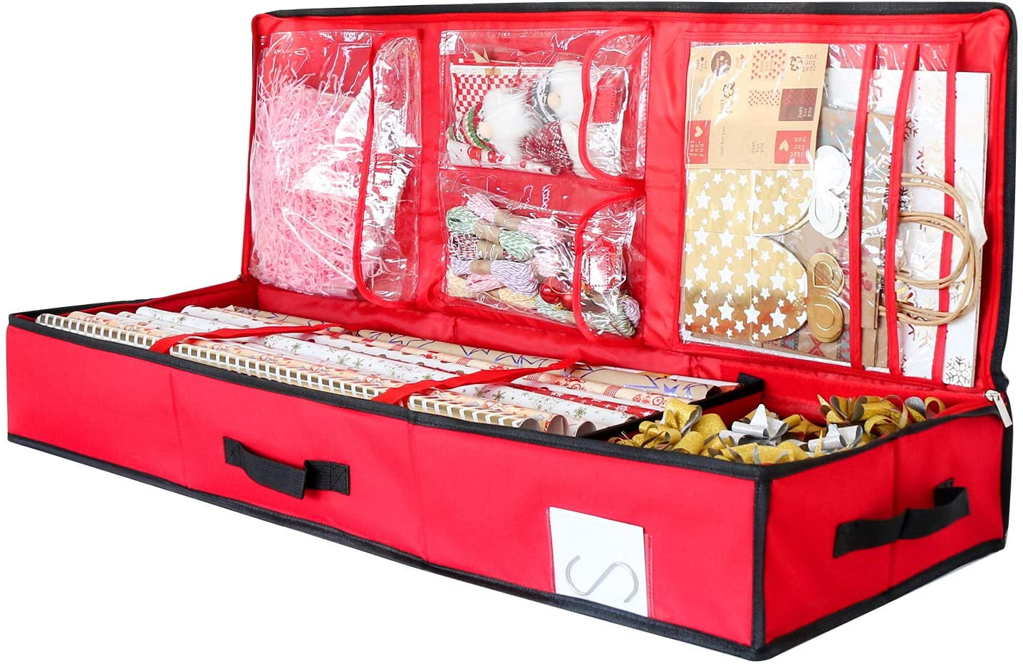 under bed gift wrap storage