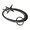 Mangxing-Gun black, variant on Fashionable Star Shaped Carabiner Keychain Sturdy Guns Black Metal Carabiner Keychain with Press Open Designs for Bags