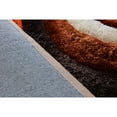 thumbnail image 4 of MDA Rugs Mateos Collection Geometric Orange/Brown Area Rug 7' Round 6' Round Round, 4 of 5