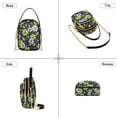 thumbnail image 3 of FORMRS Crossbody Bag for Women Quilted Travel Shoulder Cell Phone Purse with Chain Strap Handbag, White Flower Pattern, 3 of 7