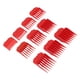 thumbnail image 3 of 10 Uds. Peine guía profesional para cortar el pelo, cortador de pelo rojo, guías de corte, accesorio con caja de almacenamiento, 3 of 5