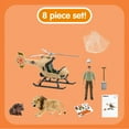 thumbnail image 4 of Schleich Wild Life Animal Rescue Helicopter with Safari Animal Action Figure Set, 4 of 13