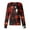 Red_0024_#A16, variant on Homozy Womens Scrub Jackets Thanksgiving Halloween Long Sleeve Plus Size Print Scrub Jackets with Pockets Snap Front Thanksgiving Fall Scrub Working Uniform Black 3XL