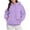 Purple, variant on Baqcunre sweatshirt for women Womens Oversized Hoodies Sweatshirts Fleece Hooded Pullover Tops Sweaters Casual Comfy Fall Fashion Outfits Clothes 2024 AG,S