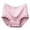 Pink, variant on Fesfesfes High Waisted Underwear For Women Fashion Solid Lace Briefs Comfortable Cotton High Waist Underwear Women Panties