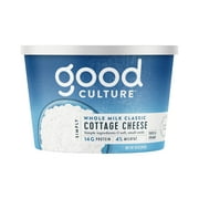 Good Culture Cottage Cheese, Simply, 4% Milkfat, Whole Milk Classic, 16 oz Tub