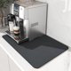 thumbnail image 4 of Tapete para café DYIOO para encimera de cocina, tapete para secar platos, absorbente y resistente a las manchas, accesorio de barra de café con reverso de goma impermeable, apto para cafeteras,, 4 of 8