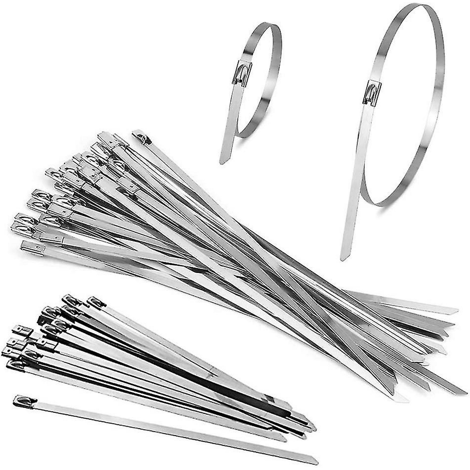 Stainless Steel Metal Cable,100pcs Metal Zip Ties,steel Cable Ties