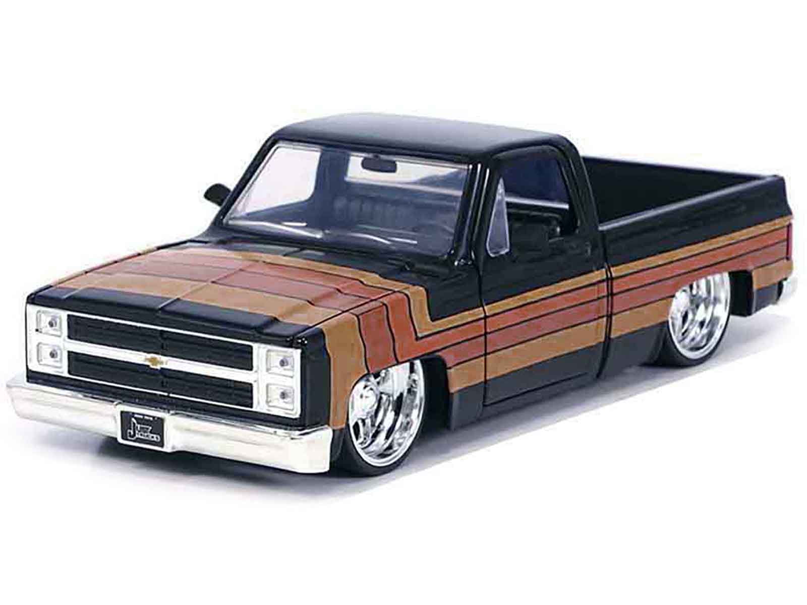 1985 Chevrolet C10 Pickup Truck Red with Flames 